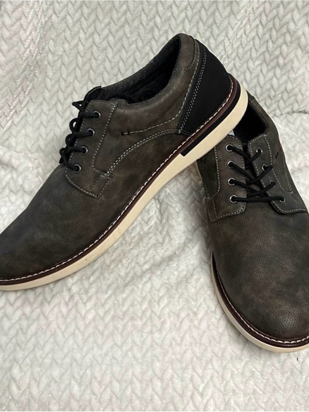 London Underground Teller Gray Casual Oxford Shoes Men’s Size 14